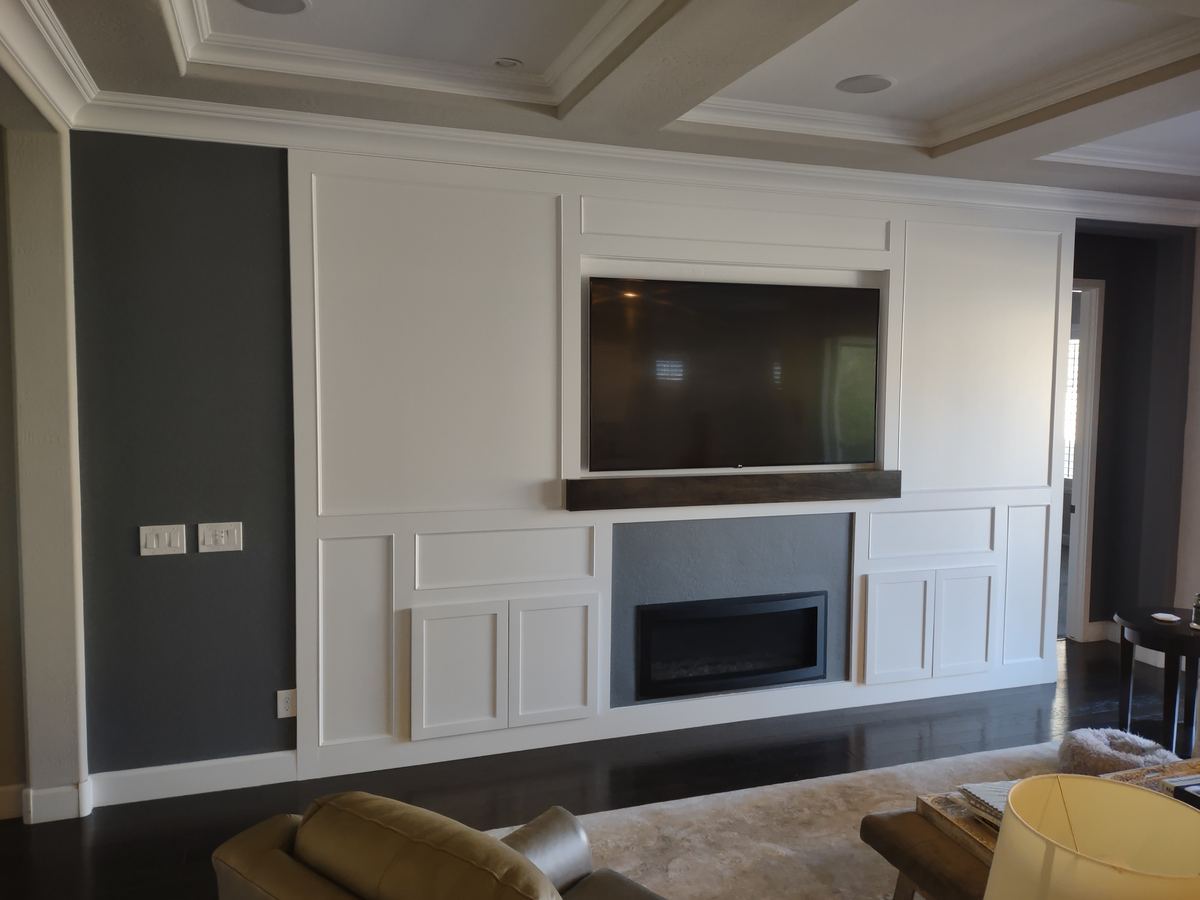 Architectural feature wall treatment by Heritage Crown and Millworks